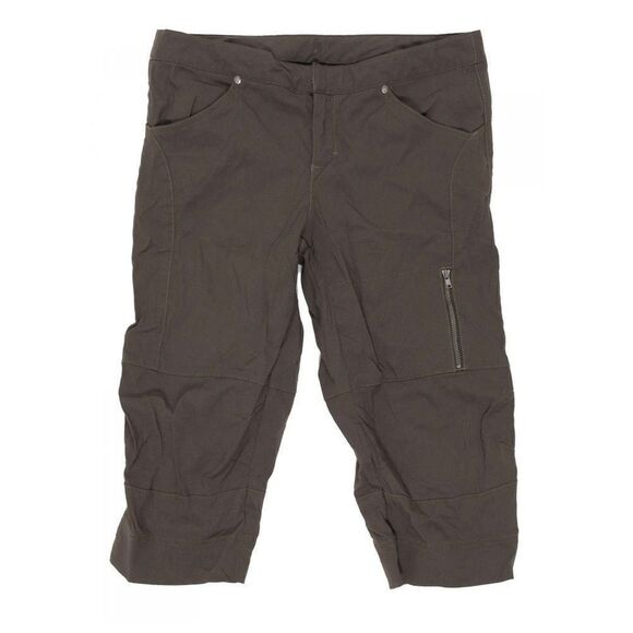 68 ATHLETA COMMUTER BROWN CAPRI CROP packable PANTS travel sport - Picture 1 of 2